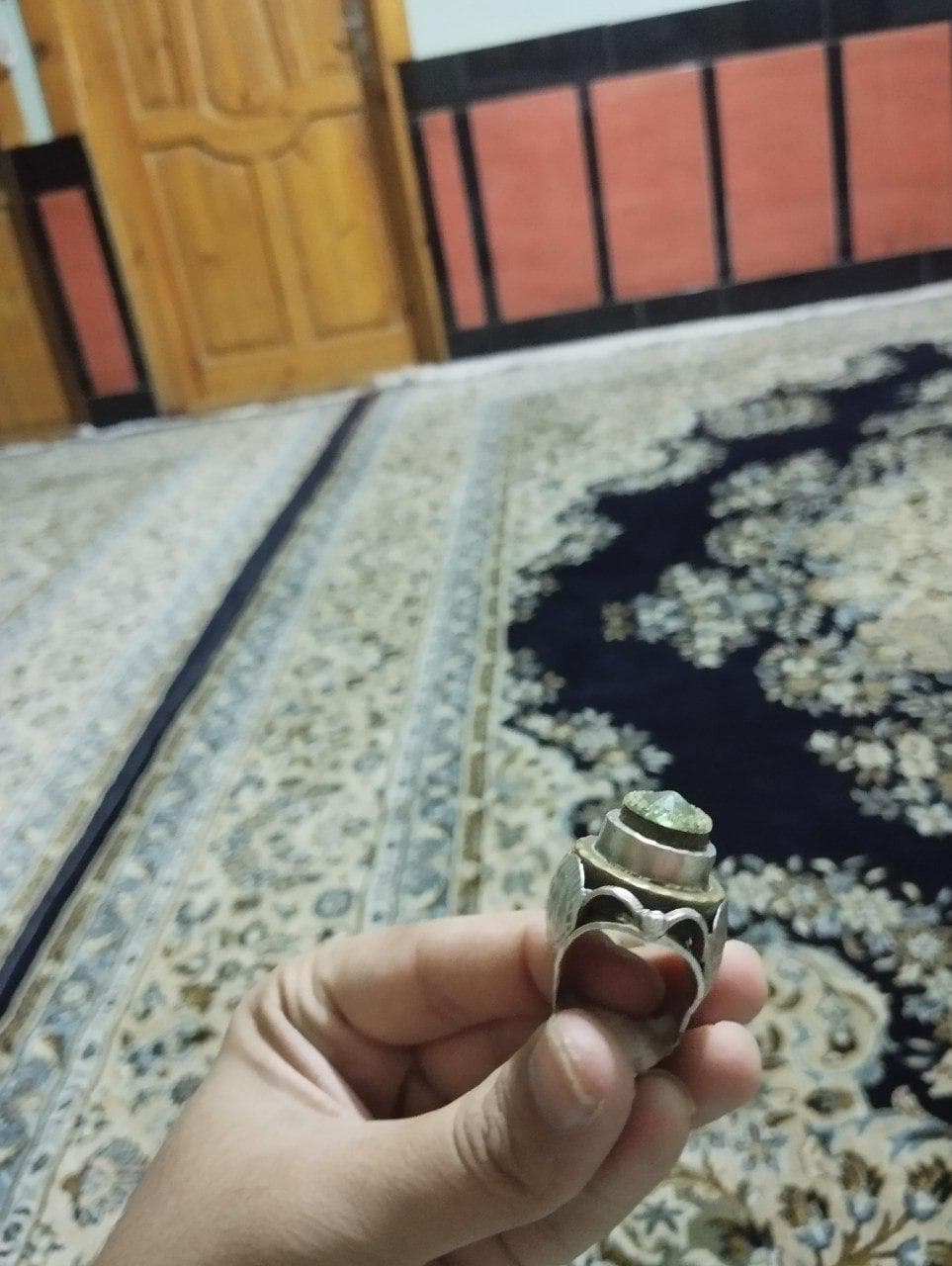 انگشتر نقره خالص با نگین